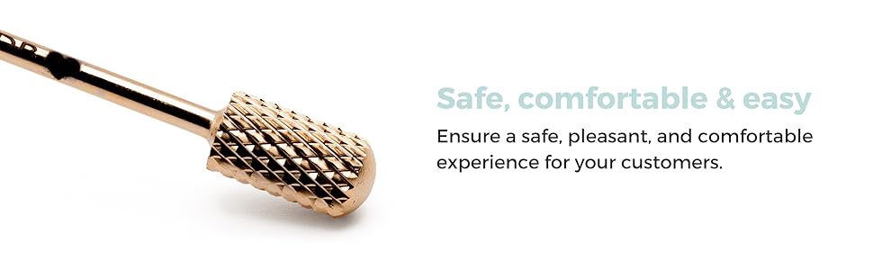 These nail drill bit is safe, comfortable, and easy to use