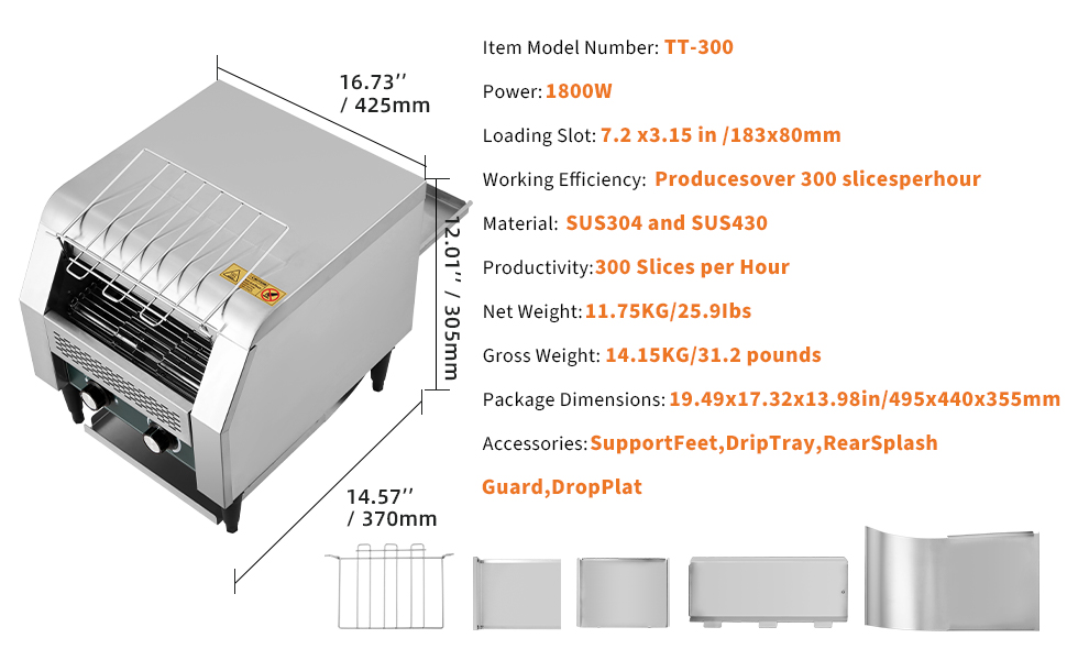 commercial conveyor toaster