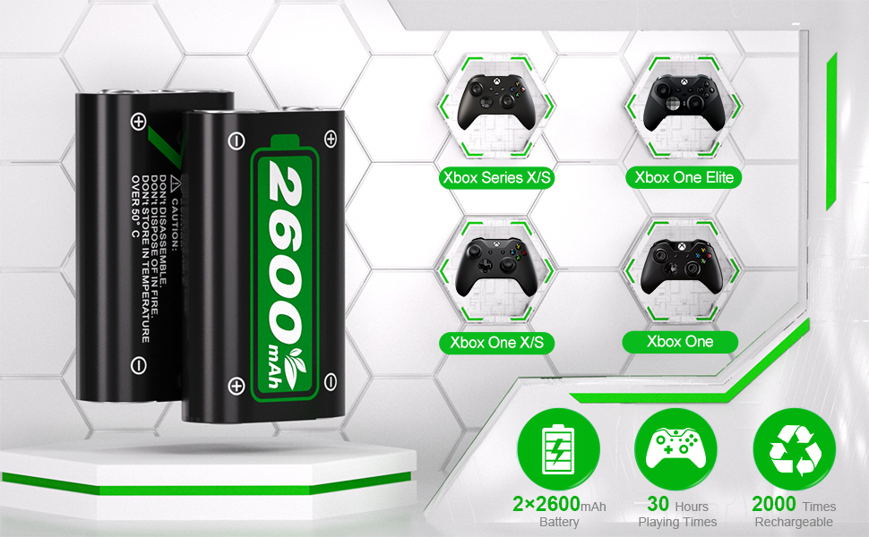 باتری قابل شارژ، کنترل ایکس باکس، کنترل ایکس باکس سری اس، کنترل ایکس باکس وان