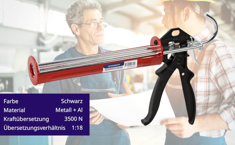 Silikonspritze – Robuste Kartuschenpistole – Dichtstoffpistole zum ...