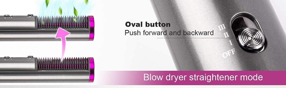 Hair Dryer Brush with Curler