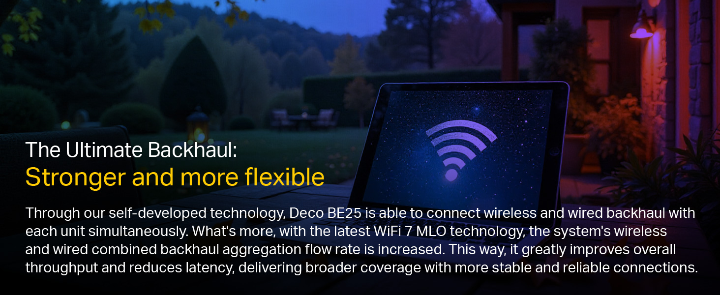 Deco BE25 BE5000 Whole Home Mesh WiFi 7 System