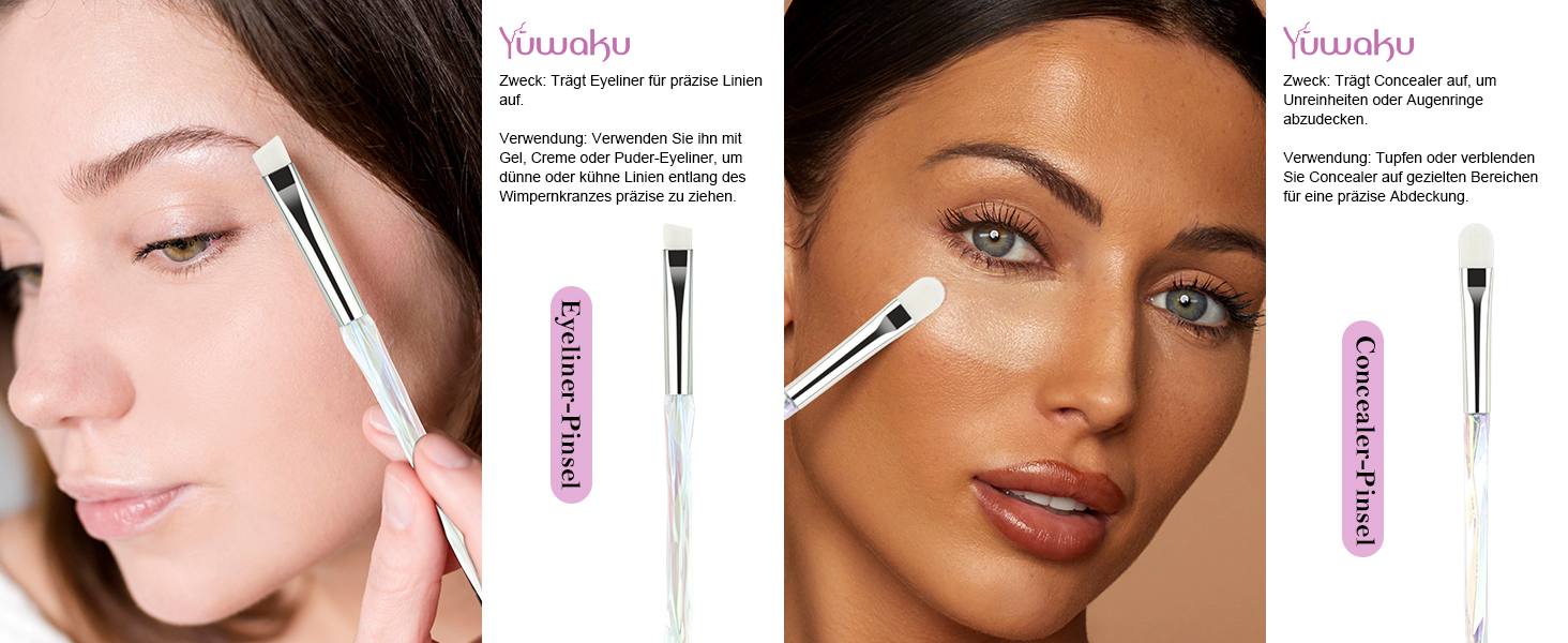 Kristall pinselset makeup Set