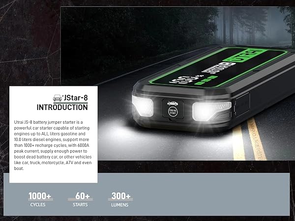 Amazon.com: UTRAI Jump Starter, 6000A 12V Portable Car