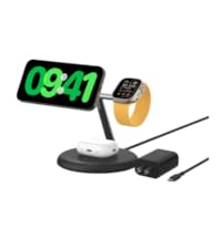 BELKIN 3in1 ワイヤレス充電器 WIZ017DQBK Amazon.co.jp: Belkin 3 in 1 MagSafe充電器 最大15W高速充電