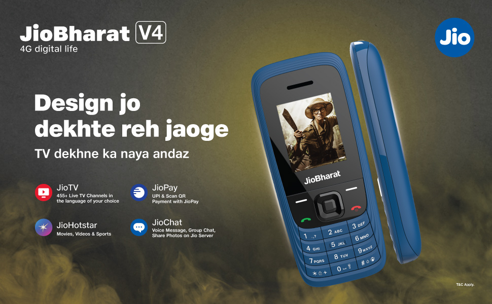 JioBharat V4 - Blue