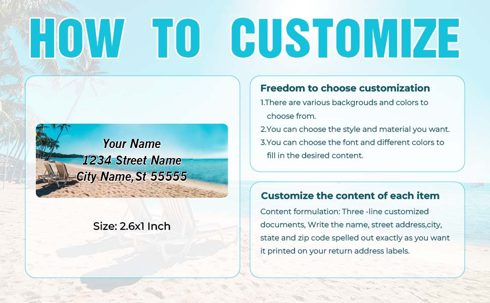 Custom Address Labels Personalized Address Labels, Custom Address Labels Colorful