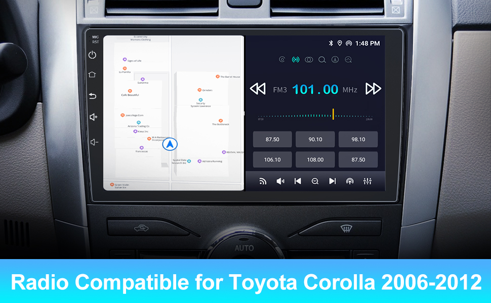 Android 12 [2GB+32GB] Car Radio Compatible for Toyota Corolla 20062012, 9 Inch