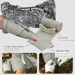 Med Kit Trauma Kit with Tourniquet First Aid Kits, EMT IFAK Medical Kit for Bleeding Control