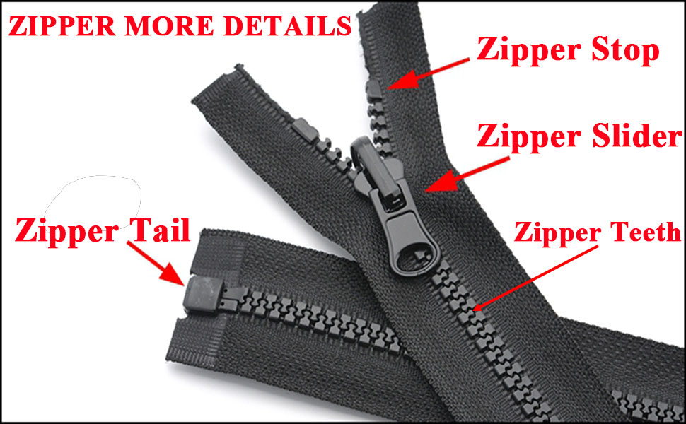 2 PCS 10 26 Inch Zippers for Sewing Supplies JacketBulk