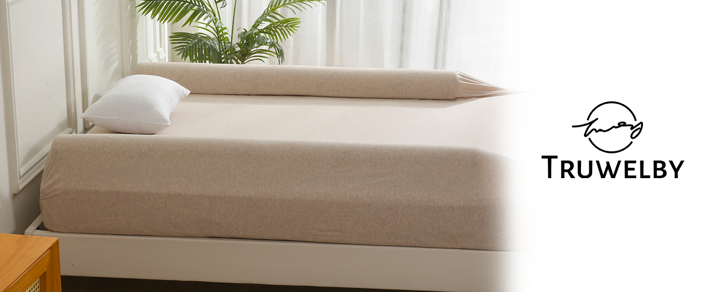 Truwelby Bamboo Bed Bumper for Toddler [2Pack] 56" Foam