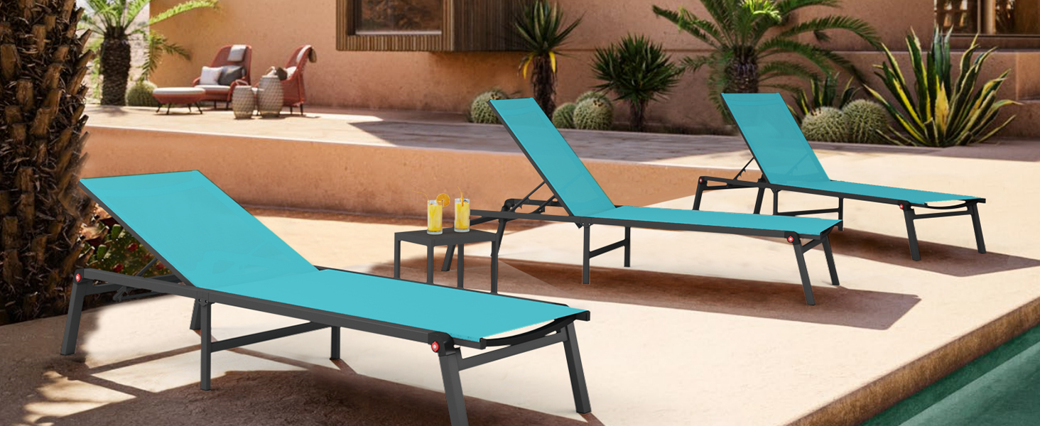 Lakeblue Lounge Chaise Chaise for Garden