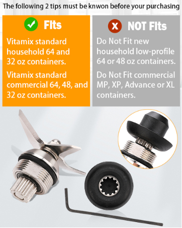 vitamix wet blade replacement parts