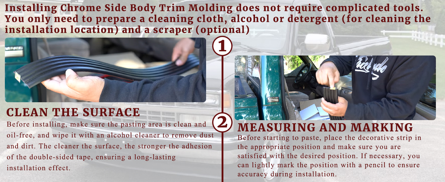 Chrome Side Body Trim Molding 