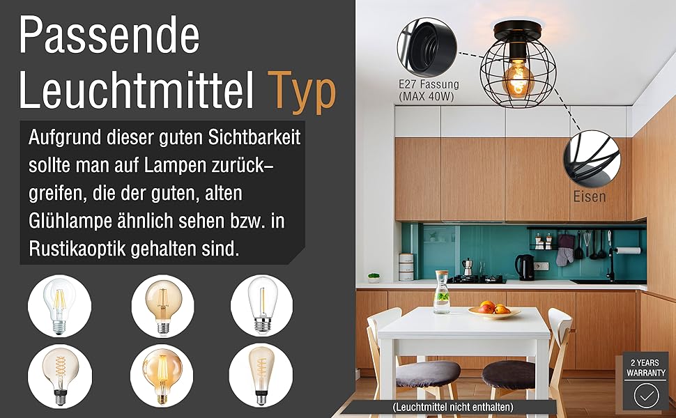 deckenlampe vintage