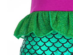Girls Little Mermaid Costume Princess Dress Up Ariel Outfits