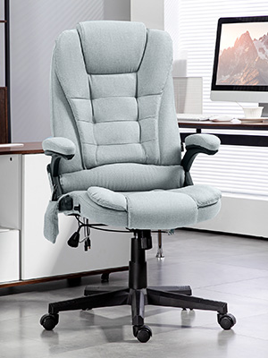 armchair silla de oficina de masaje upholstered workstation recliner heated vibration computer des