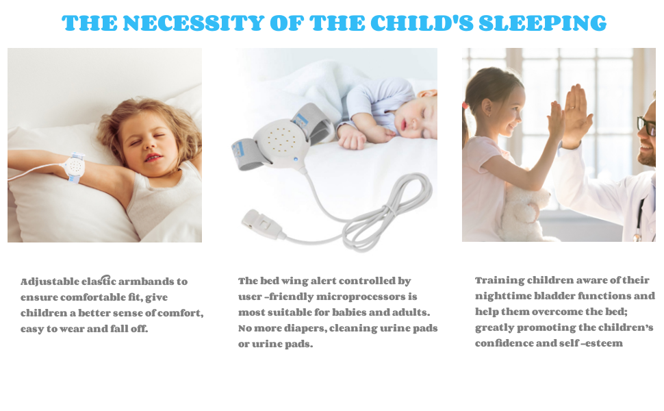 Bedwetting Alarm for Children Girls & Boys,Sensitive Sound and