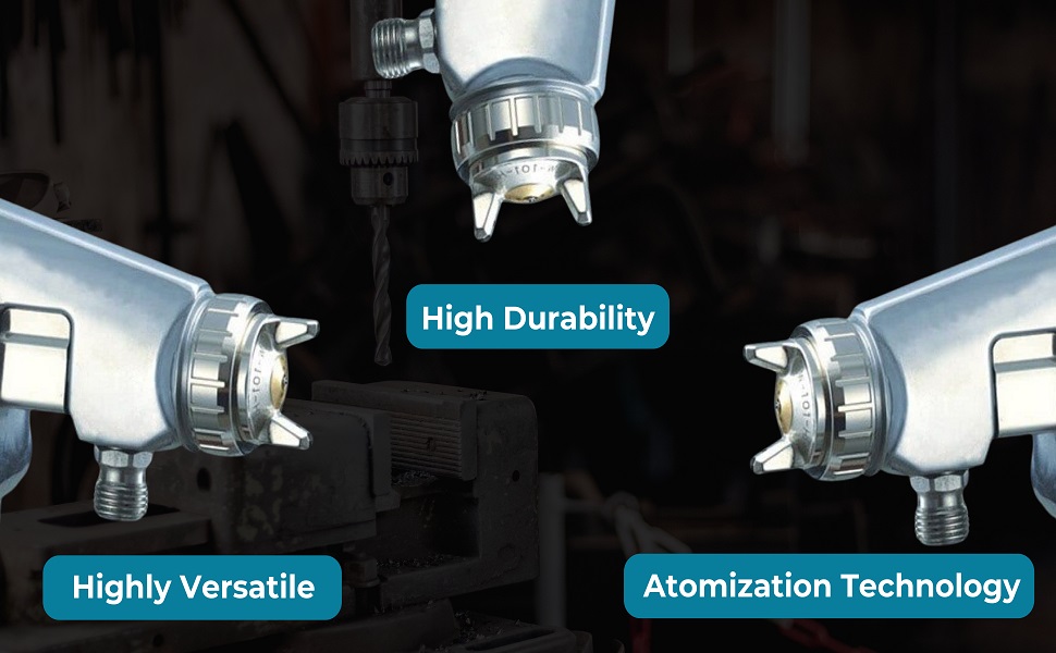 High durability spray gun