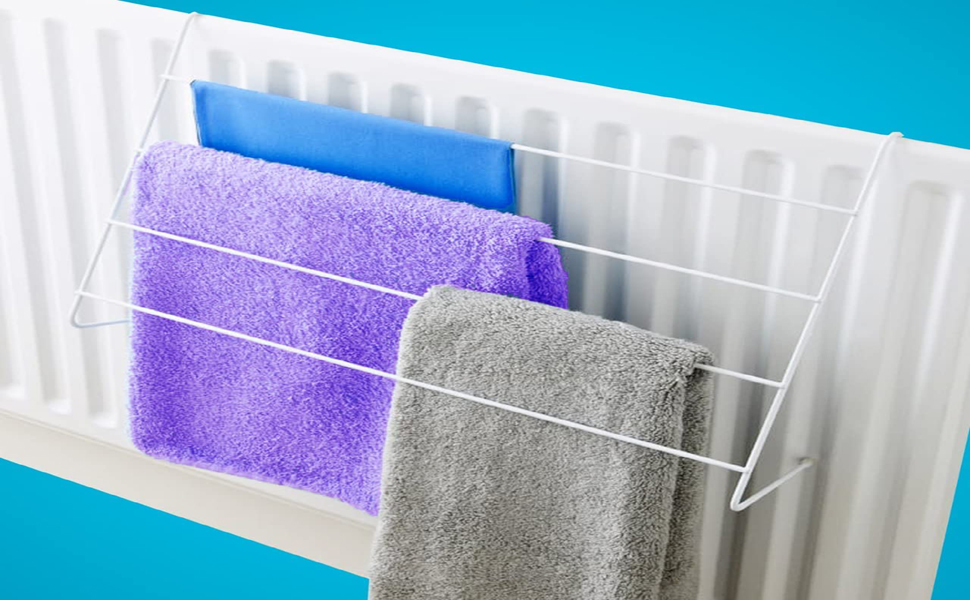 zeeyrak 2 Pack 4 Bar Radiator Airer Heavy Duty Metal Radiator Clothes