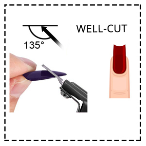 Acrylic Fake Nail Clipper for Shaping, Polishing, Removing Acrylic Gel Nails