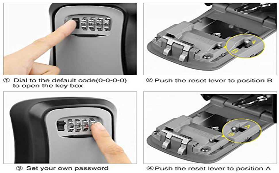 Key box , Combination Key Safe Box , key storage box Outdoor , lock box ,Metal key Box , Key cabinet