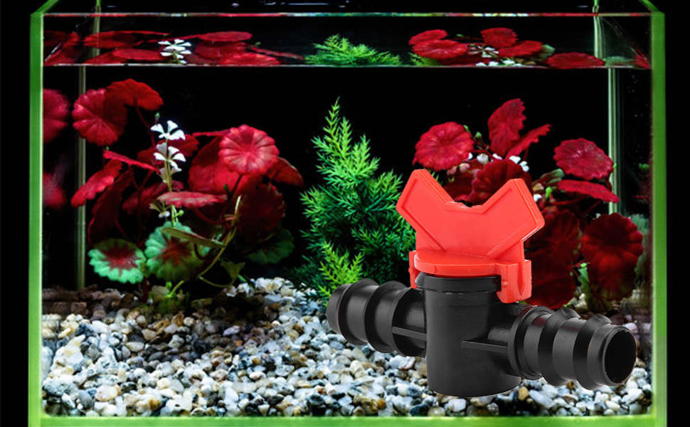 3 Sizes Plastic Fish Tank Aquarium Water Flow Control Valve Hose Pipe