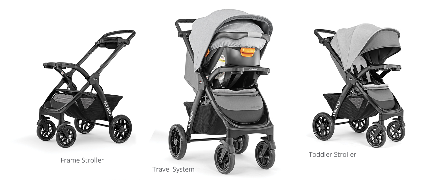 Bravo LE ClearTex Stroller 3 ways 