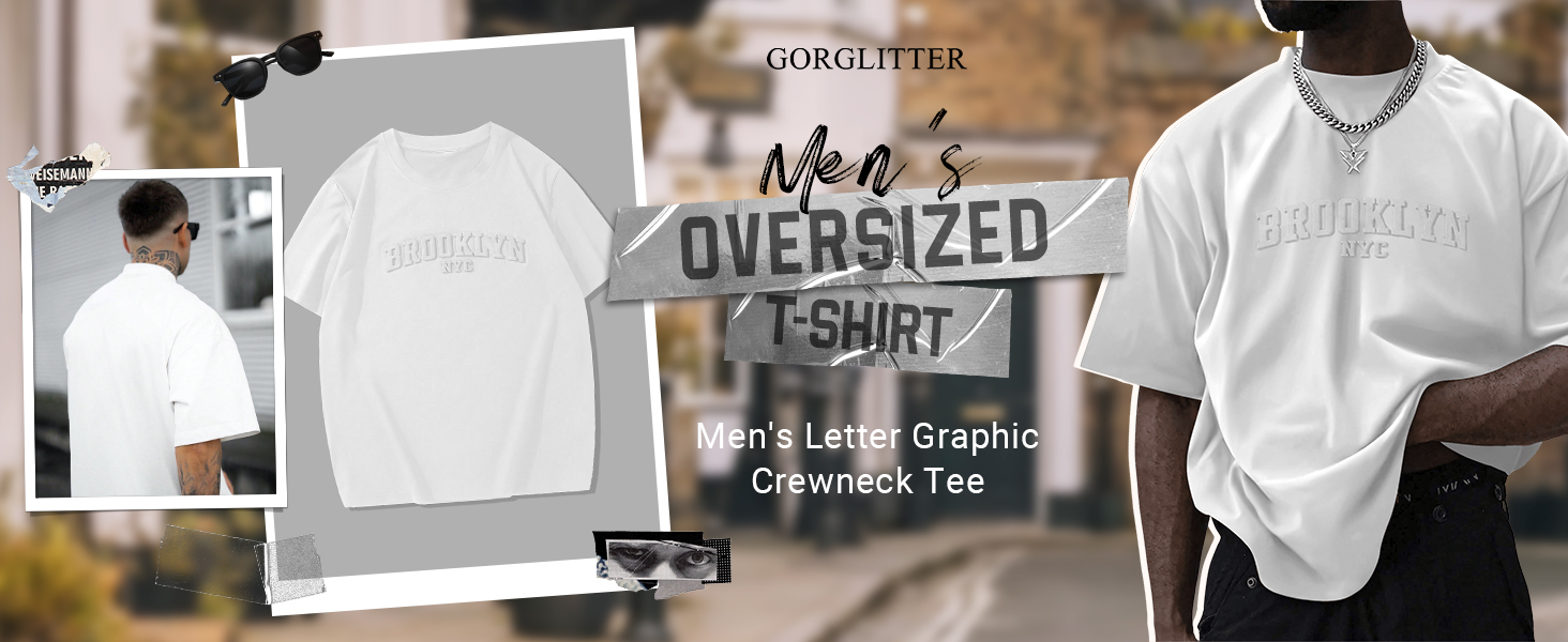 men oversized tee