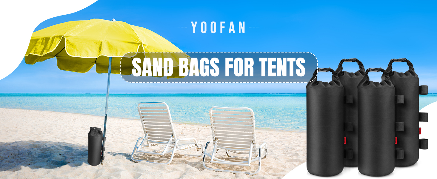 YOOFAN Sand Bags for Weight Set of 4 Heavy Duty Sandbags