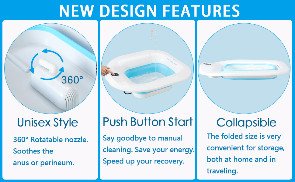 YYYSITZ Sitz Bath, Electric Sitz Bath for Hemorrhoids, Sitz