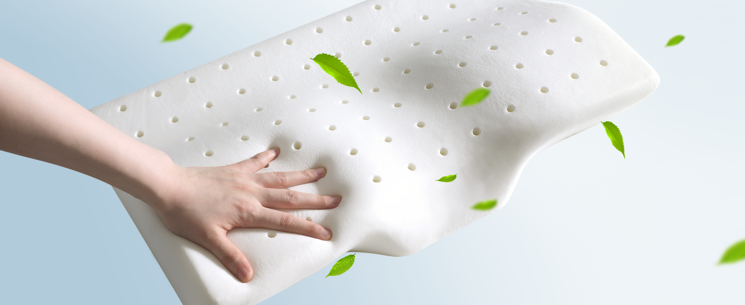 Inofia Cervical Contour Memory Foam Pillow Neck & Shoulder Pain Relief