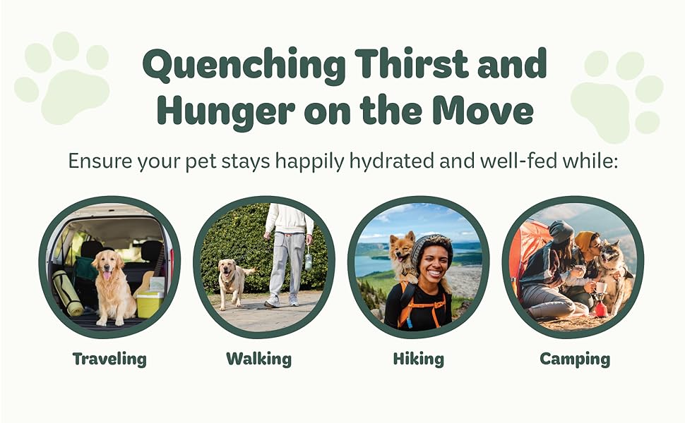 Portable Food and Water Dispenser A+ Content