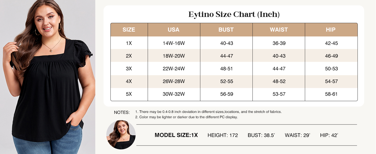 plus size tunic tops
