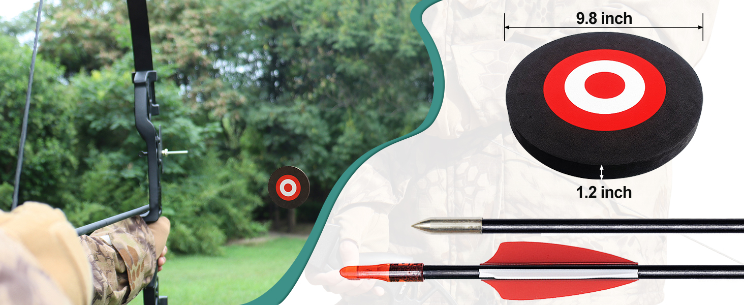 Recurve Bow and Arrow Set for Adults,53'' Takedown Hunting