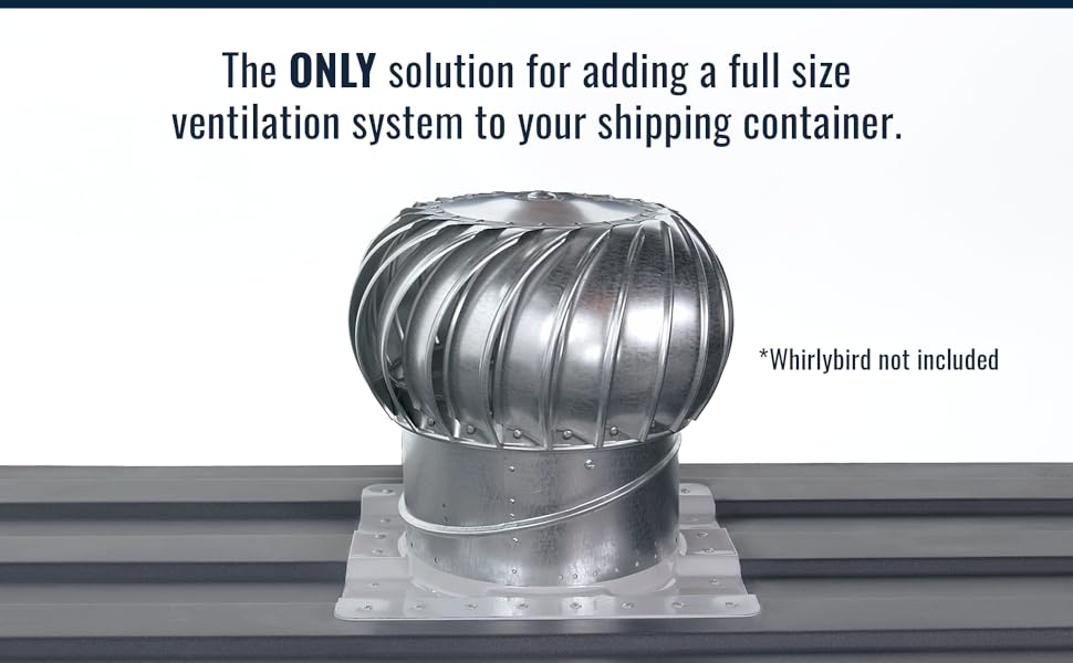 AdaptAIR™ Roof Vent for Conex Shipping Containers 3.5" Corrugated