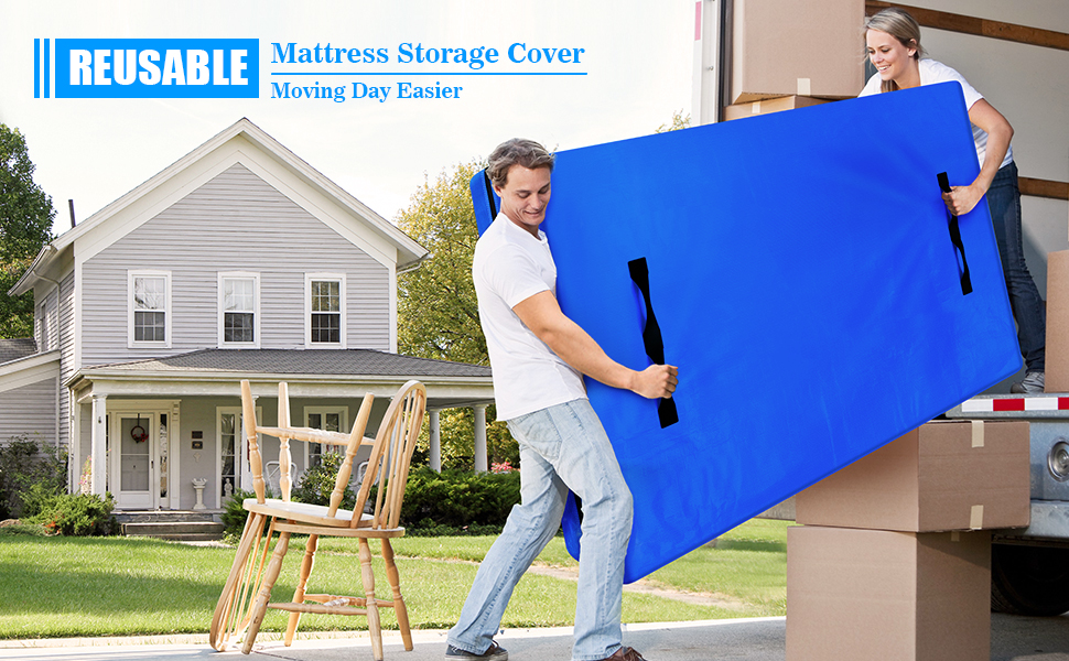 MOKURA Mattress Bags for Moving and Storage Bed Mattress