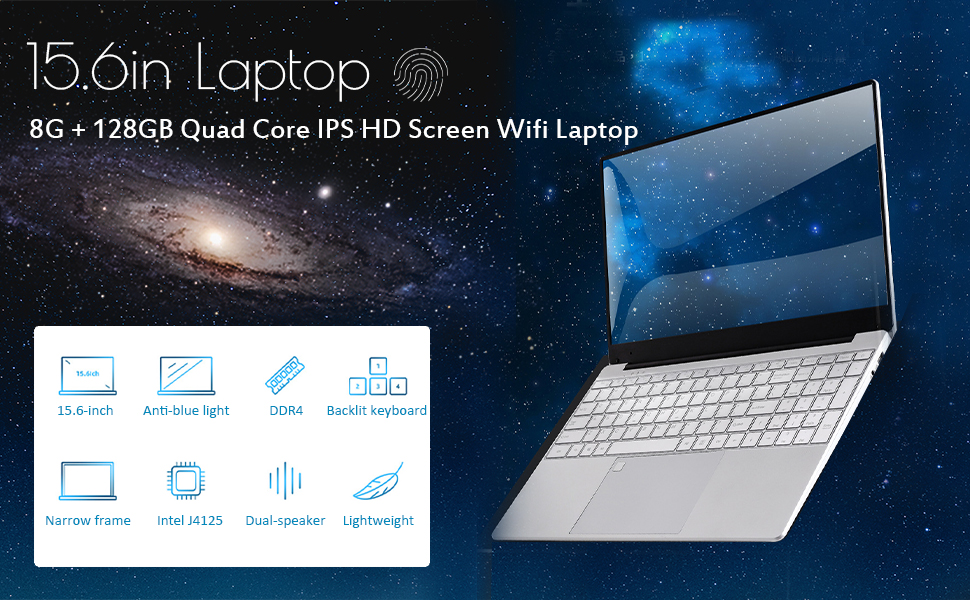 15.6in Silver Slim Laptop