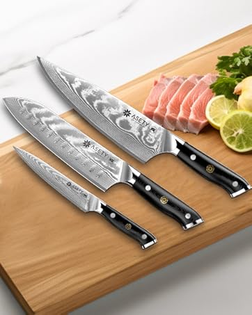 damacus kitchen knife set