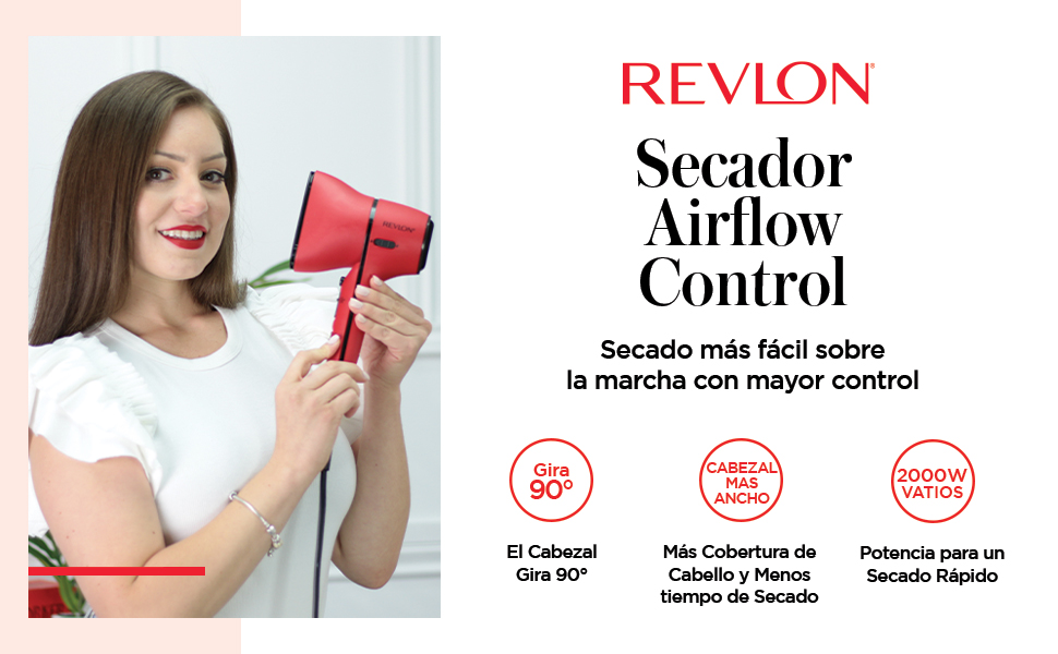 Revlon; Dryer; Airflow Control; compact; with rotating built-in concentrator; RVDR5320