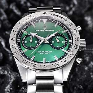 美品　PAGANI DESIGN PD-1766 クロノグラフ　ブラック ▶️ Pagani Design PD-1766 | VK64 Seiko Movement | Sapphire