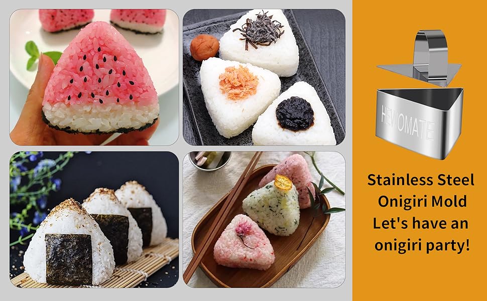 stainless steel ongiri mold