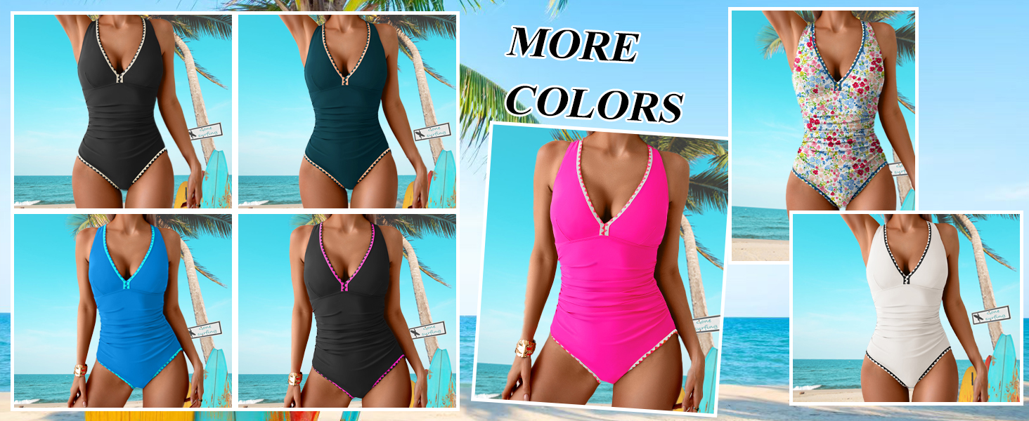 Ruched Bathing Suit Push Up Tie Back Swimwear Shell Stitched