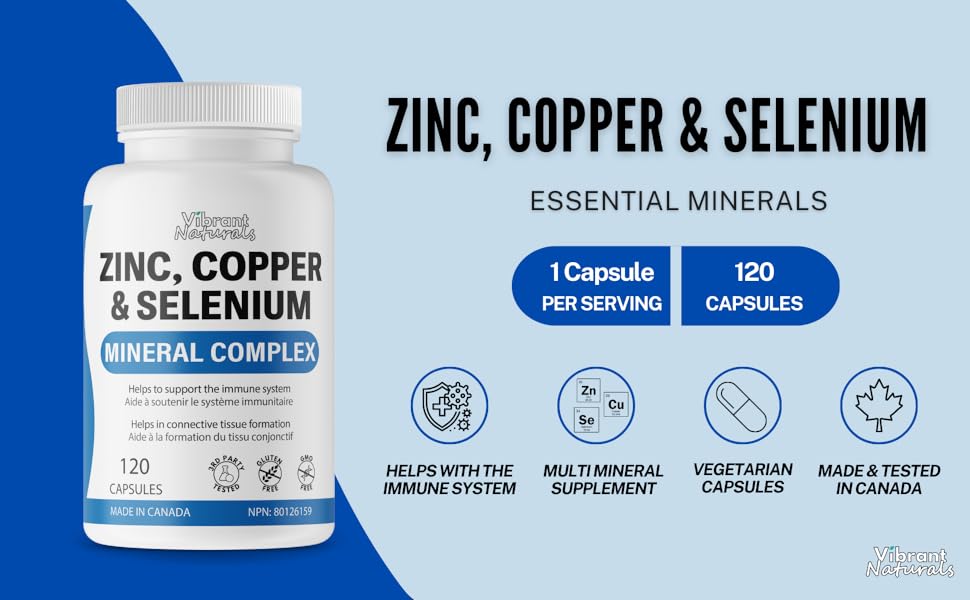 Zinc Picolinate 25mg With Copper 2.5mg and Selenium 200mcg, 120