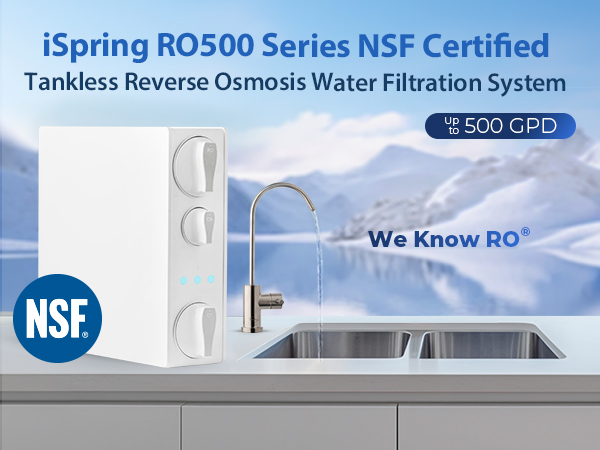 【新品未使用】iSpring RO500AK 浄水器 Amazon.com: iSpring RO500AK-BN Reverse Osmosis Water Filter