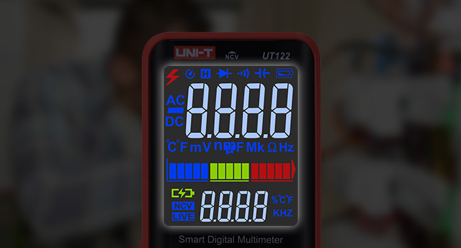 UNI-T UT122 Smart Digital Multimeter Rechargeable Voltmeter Auto ...