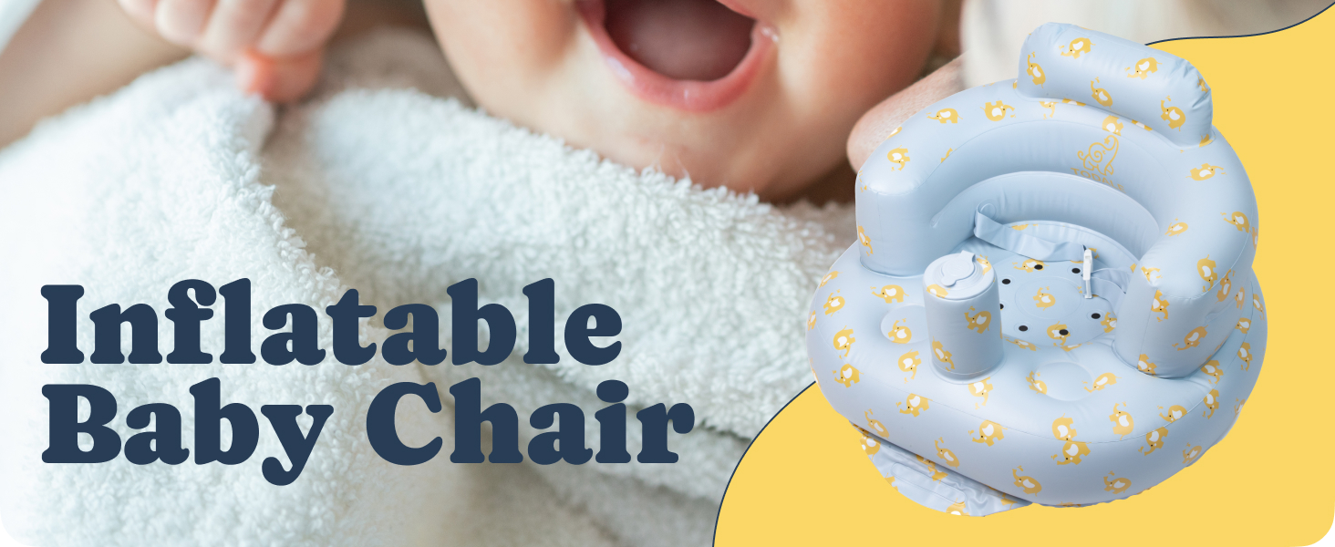 inflatable baby chair with built in pump sitting up for kids soft for babies arms portable travel