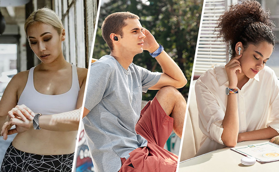 YASPARK Solo Loop Armband für Fitbit Versa 3