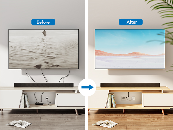 sleek and safe home theater