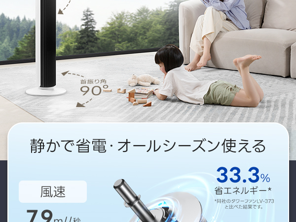 Amazon | 【節電対策】Levoit (レボイト) 扇風機 タワーファン